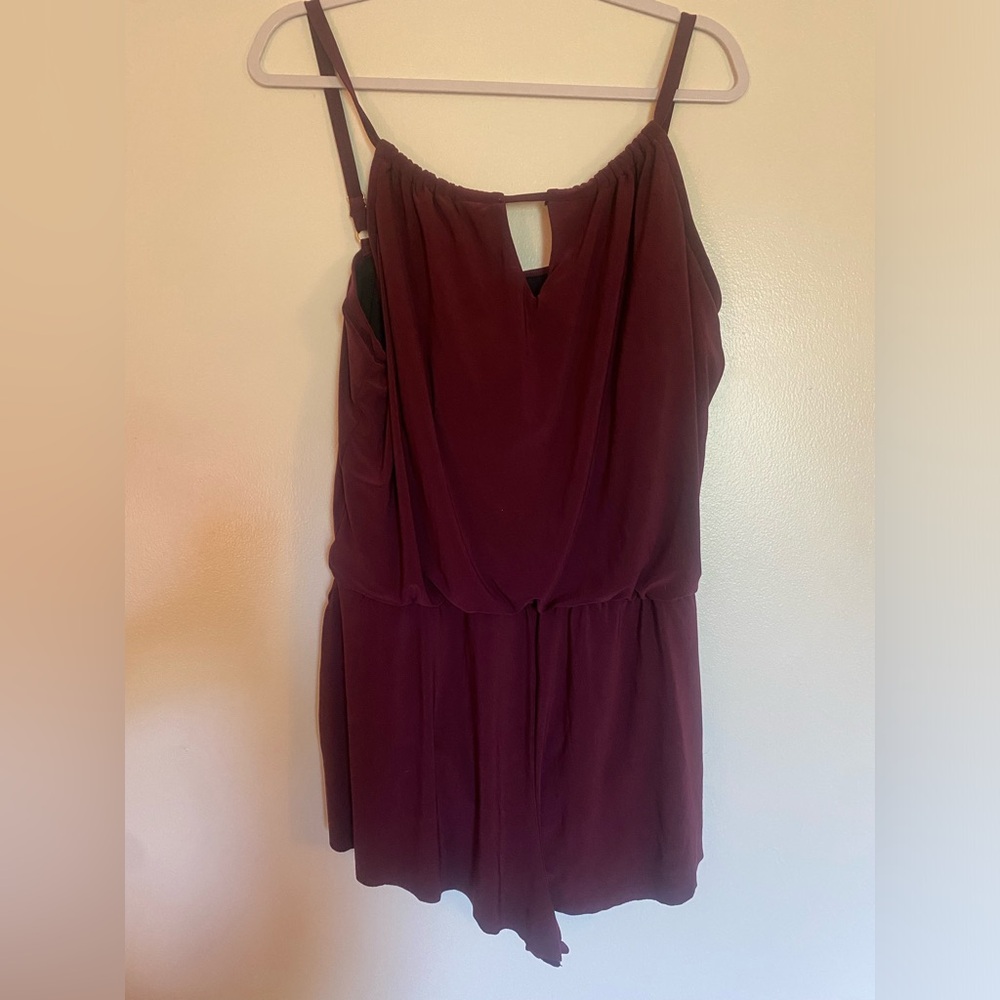 Romper Swimsuit Burgundy